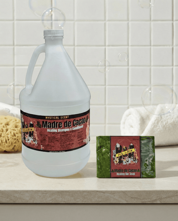 1 Gallon Madre de Cacao Shampoo & Conditioner w/ Madre de Cacao Bar Soap - R&A Pick a Paw