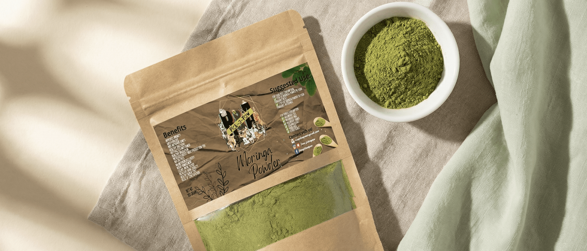 MORINGA POWDER - 100 GRAMS - RNA Pick a Paw