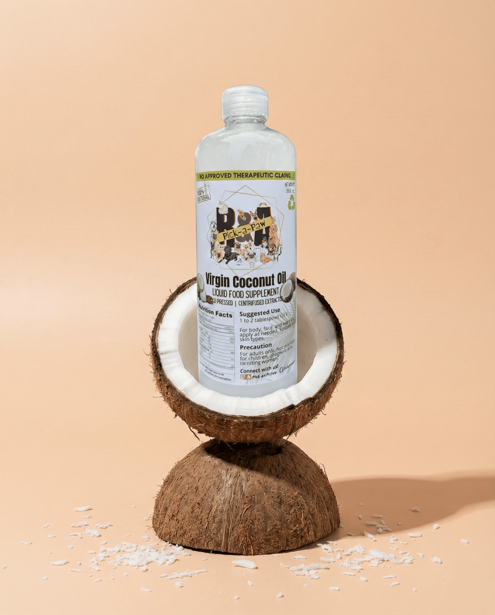 Virgin Coconut Oil Liquid for Hoomans & Pets - RNA Pick a Paw